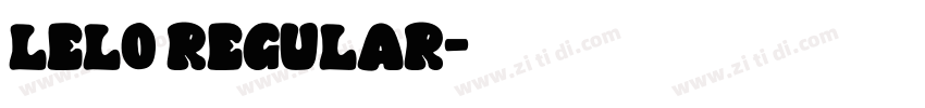Lelo Regular字体转换